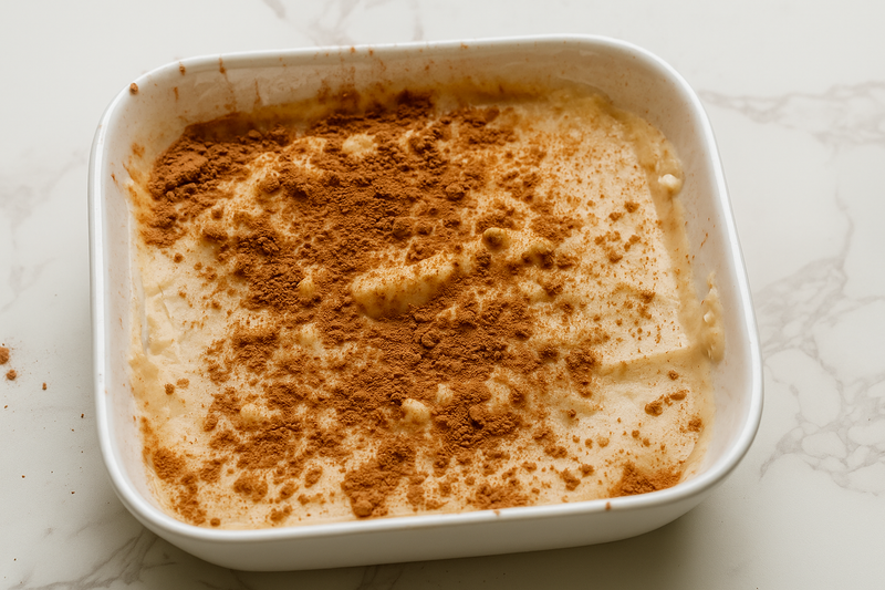 Einfaches veganes Protein-Tiramisu-Eis