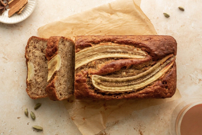 Veganes High-Protein-Bananenbrot